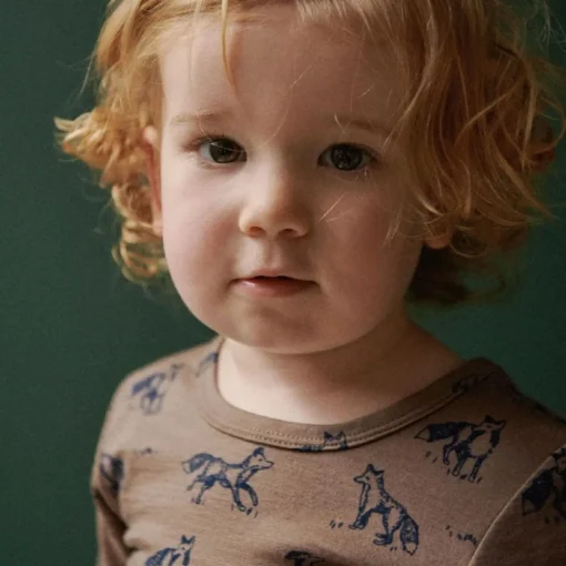 Sleepwear & Pjs*Nature Baby Merino Long Sleeve Pyjama Set Foxy Print