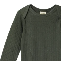 Bodysuits & Singlets*Nature Baby Pointelle Long Sleeve Bodysuit