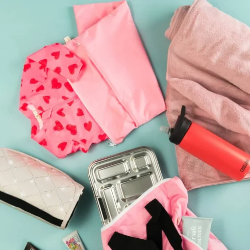 Kids Bags & Backpacks|Nappies, Wipes & Wet Bags*Nestling Neon by Double Pocket Wet Bag