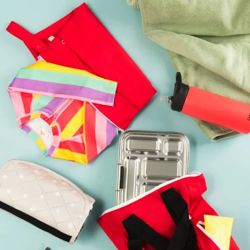 Kids Bags & Backpacks|Nappies, Wipes & Wet Bags*Nestling Neon by Double Pocket Wet Bag
