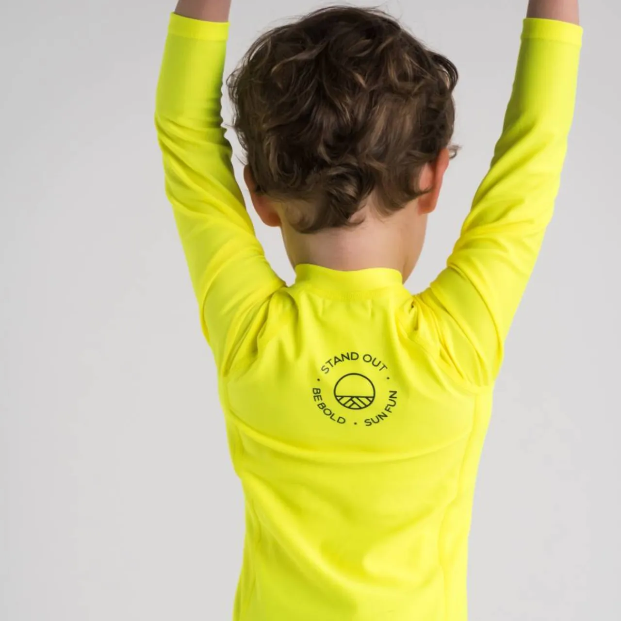 Sun & Swim*Nestling Neon by UPF50+ Shortie Swimmers - Big Kids
