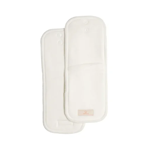 Nappies, Wipes & Wet Bags*Nestling Cotton/Bamboo Rectangle Inserts -2 pack