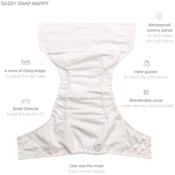 Nappies, Wipes & Wet Bags|Nappies & Training Pants*Nestling Snap Nappy Complete