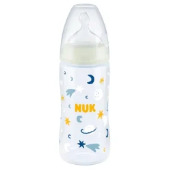 Bottles & Teats*Nuk First Choice Plus Night Baby Bottle with Temperature Control