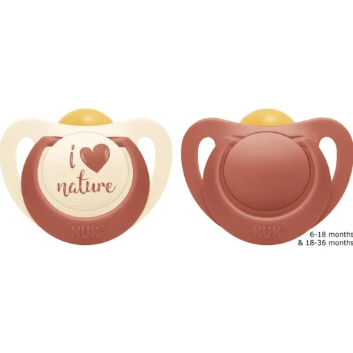 Dummies & Accessories*Nuk For Nature Latex Soother 2pk