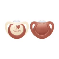 Dummies & Accessories*Nuk for Nature Silicone Soother 2pk
