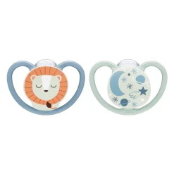 Dummies & Accessories*Nuk Space Night Soother 2 Pack