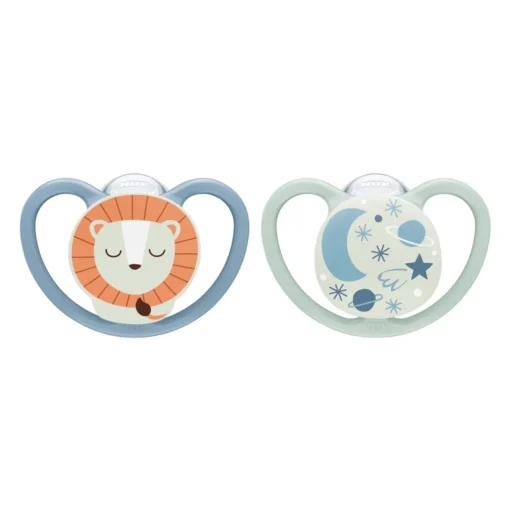Dummies & Accessories*Nuk Space Night Soother 2 Pack