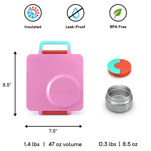 Lunchboxes, Snackboxes & Snack Bags|Lunch Boxes, Snack Boxes & Insulated Bags*OmieBox Thermal Hot & Cold Lunchbox v2