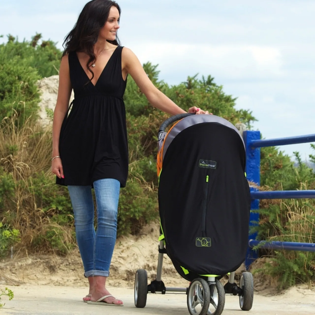 Shade & Blackout Blinds|Blackout & Travel Shade*SnoozeShade Original Buggy Blackout Shade Cover - Steel Trim