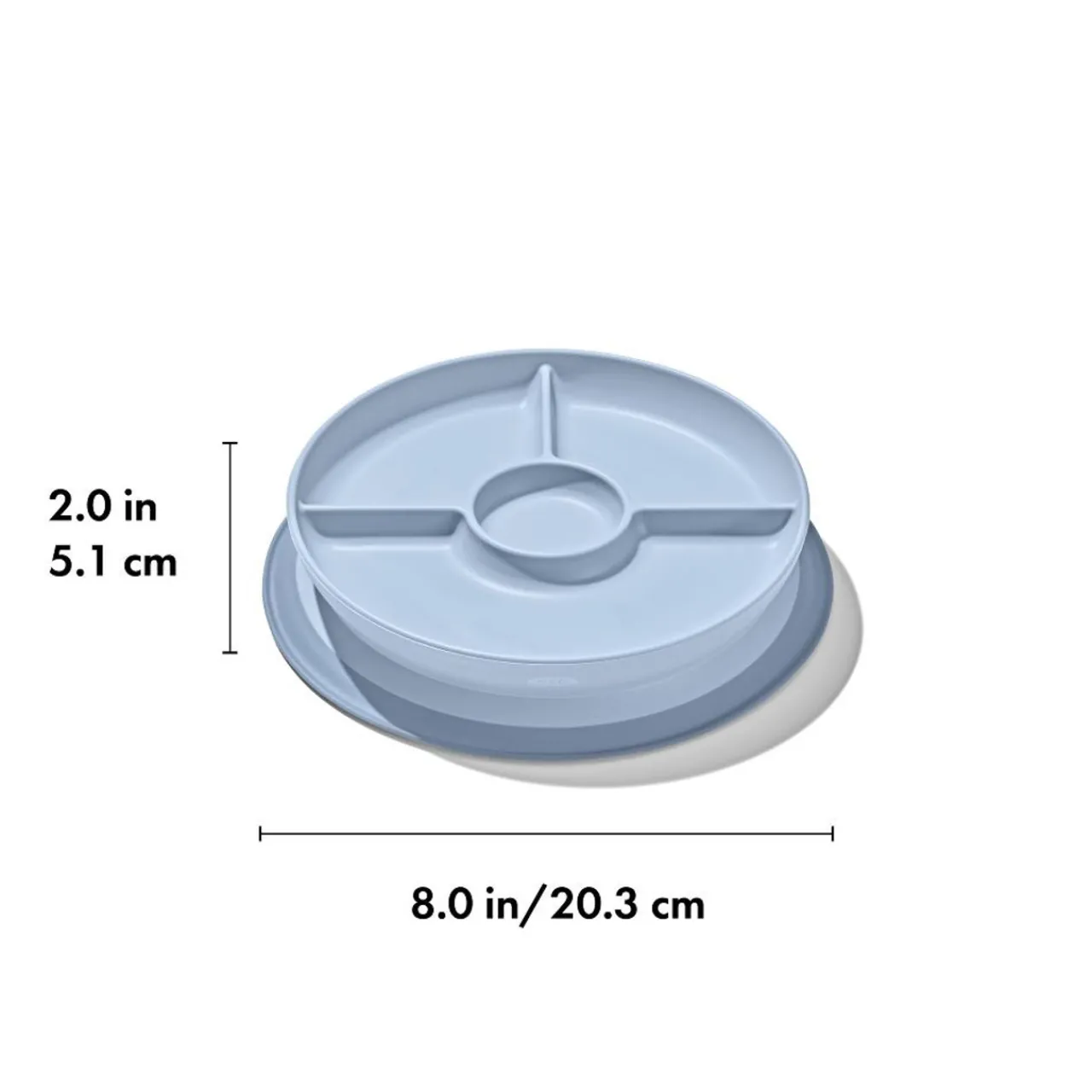 Bowls, Plates & Cutlery*OXO Tot Stick & Stay Suction Divided Plate