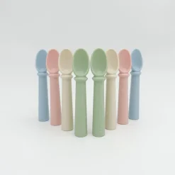 Bowls, Plates & Cutlery|Starting Solids*Petite Eats Silicone Baby Spoons 2pk