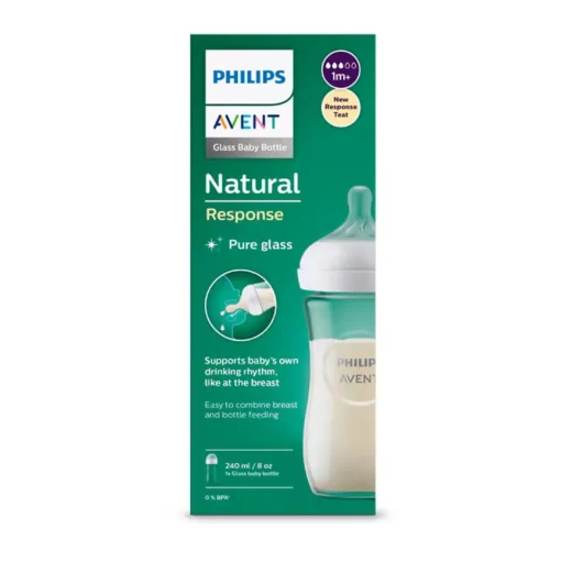 Bottles & Teats*Phillips Avent Nature Response Glass Bottle