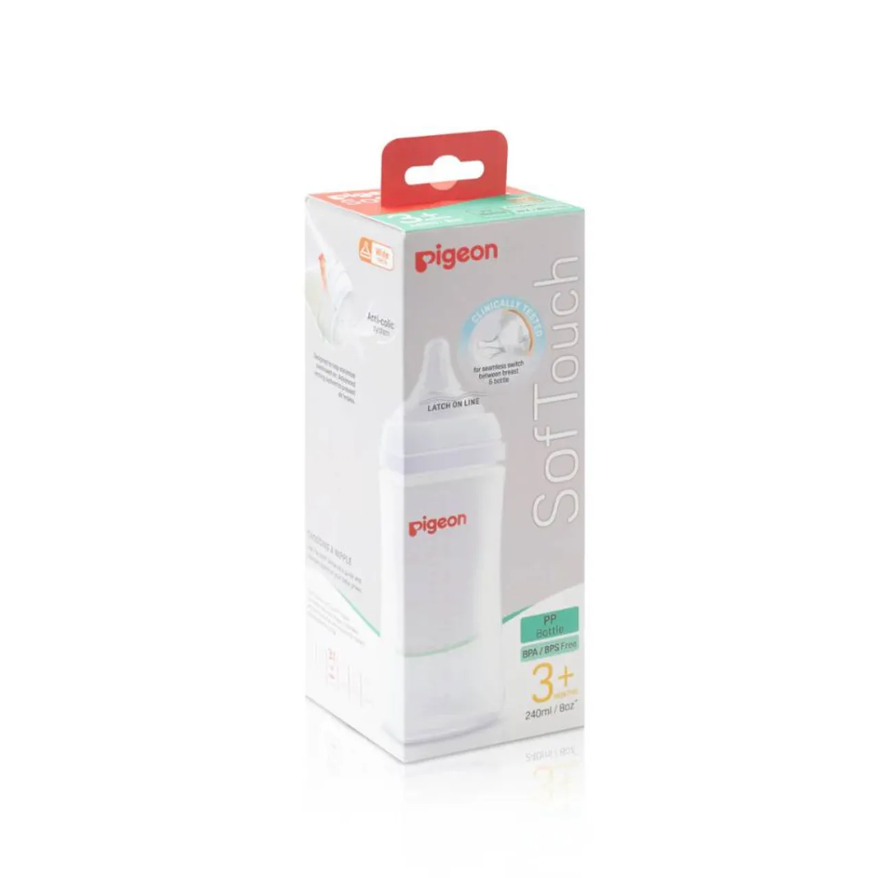 Bottles & Teats*Pigeon Baby Pigeon SoftTouch Wide Neck Bottle PP