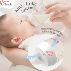 Bottles & Teats*Pigeon Baby Pigeon SoftTouch Wide Neck Bottle PP