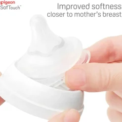 Bottles & Teats*Pigeon Baby Pigeon SoftTouch Wide Neck Teat 2pk