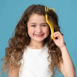 Skincare & Grooming*Pump Haircare Pump Kurly Kidz Curl Detangle Comb Yellow