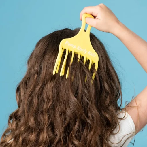 Skincare & Grooming*Pump Haircare Pump Kurly Kidz Curl Detangle Comb Yellow