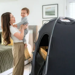 Shade & Blackout Blinds|Blackout & Travel Shade*Slumberpod out Sleep Tent for a Travel Cot, Cot or Air Mattress Black