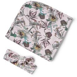 Accessories|Stretch Swaddles/Wraps*Snuggle Hunny Baby Jersey Wrap & Topknot Set