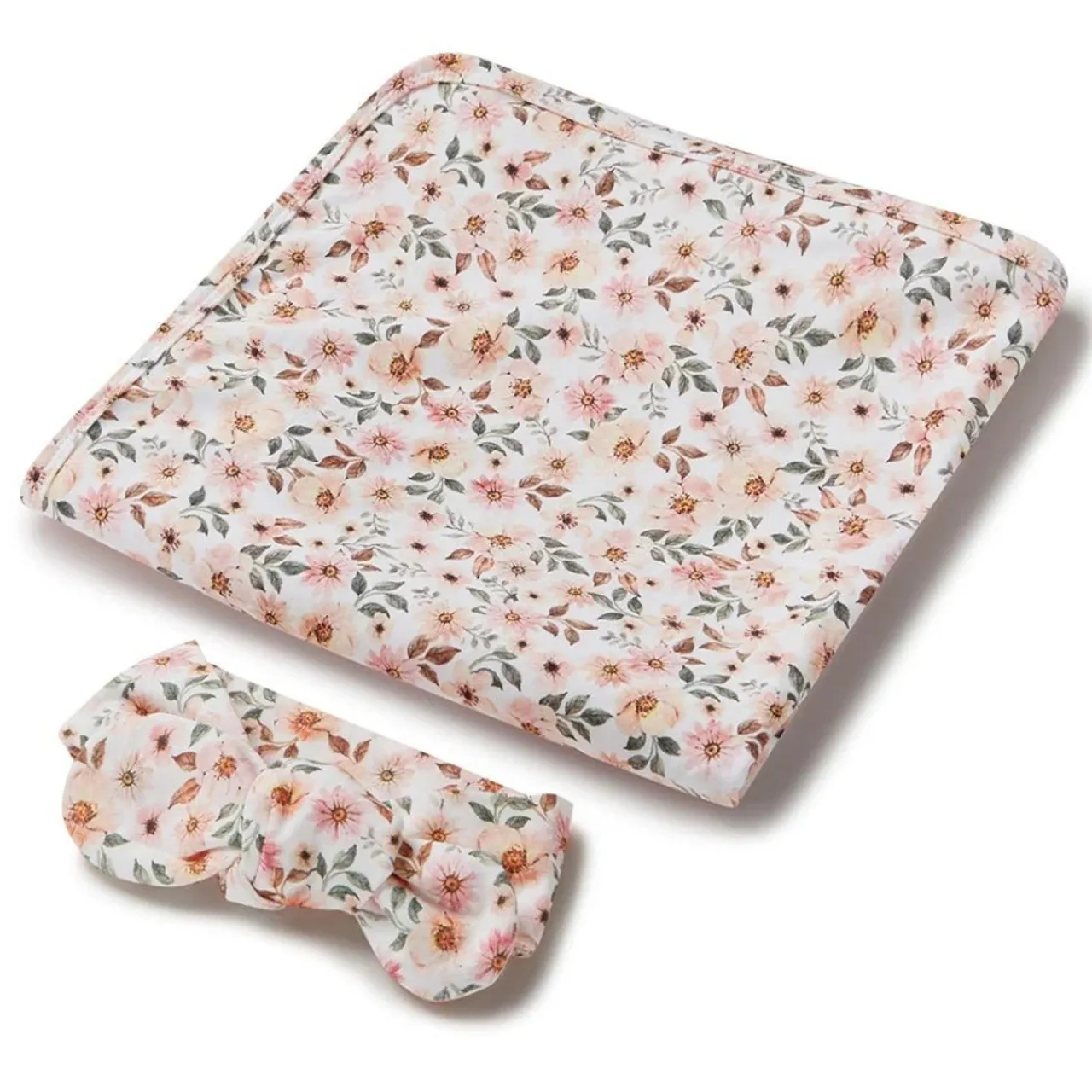 Accessories|Stretch Swaddles/Wraps*Snuggle Hunny Baby Jersey Wrap & Topknot Set