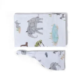 Accessories|Stretch Swaddles/Wraps*Snuggle Hunny Baby Jersey Wrap & Beanie Set