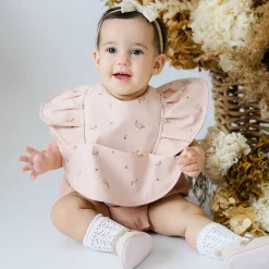 Bibs & Burp Cloths|Starting Solids*Snuggle Hunny Waterproof Snuggle Bib with Frill