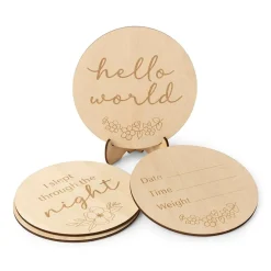 Gifts For Mum*Snuggle Hunny Wooden Milestone Cards