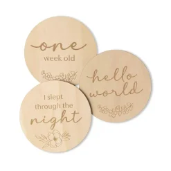 Gifts For Mum*Snuggle Hunny Wooden Milestone Cards