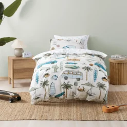 Duvet Inners & Covers*Squiggles Cotton Duvet Cover Set - Gone Surfing
