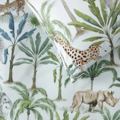 Duvet Inners & Covers*Squiggles Cotton Duvet Cover Set - Jungle Oasis