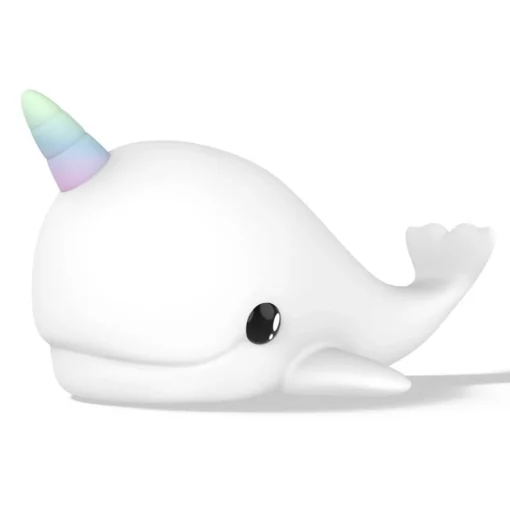 Night Lights|Night Lights*Stellar Haus Rechargeable Night Light - Squishy Narwhal