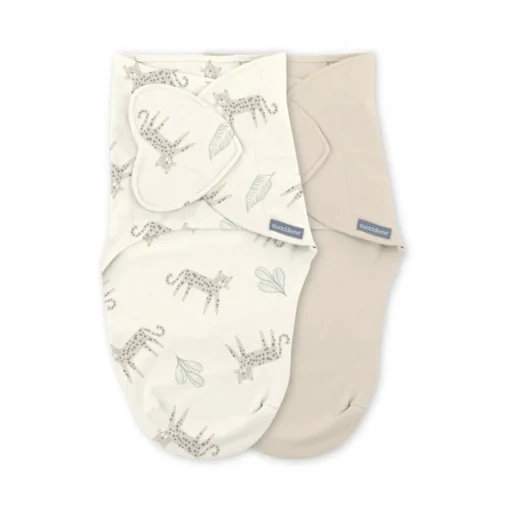 Fitted Swaddles*SwaddleMe by Ingenuity Monogram Collection Stage 1 1.0 tog Swaddle 2pk