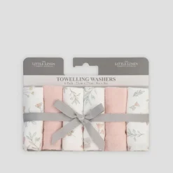 Towels & Facecloths*The Little Linen Company Towelling Washers 6 Pack