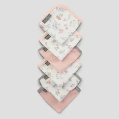 Towels & Facecloths*The Little Linen Company Towelling Washers 6 Pack