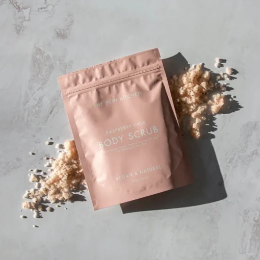 Gifts For Mum|Self-Care*The Skin Kitchen - Raspberry Chia Body Scrub - Clearance