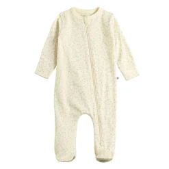 Sleepwear & Pjs|Merino Clothing & Sleepwear*The Sleep Store Jersey NZ Merino Print Footed Zipsuit - Clearance Vanilla Kisses