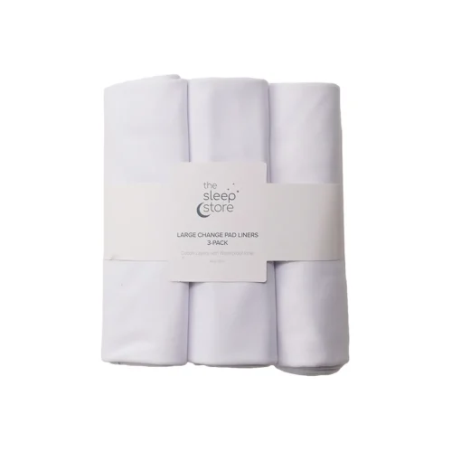 Change Mats & Baskets*The Sleep Store Large Change Pad Liners 3pk White