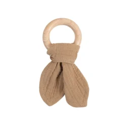 Teeth & Teethers|Comforters & Soft Toys*The Sleep Store Muslin & Wood Teether