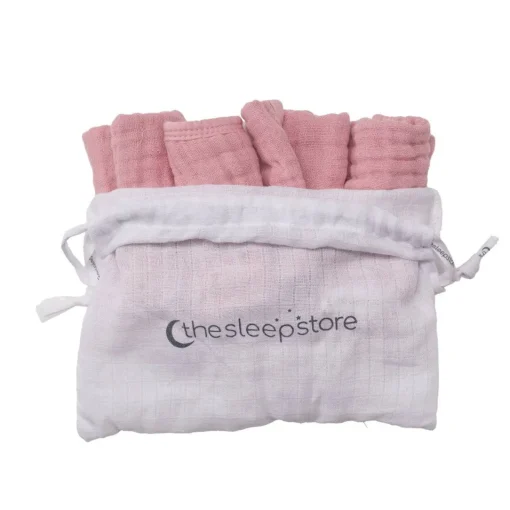 Towels & Facecloths*The Sleep Store Muslin Face Cloth 4 pack