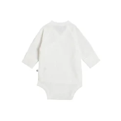 Bodysuits & Singlets|Premature Baby Clothing*The Sleep Store Organic Cotton Pointelle Kimono Long Sleeve Bodysuit Cream