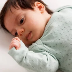 Sleepwear & Pjs*The Sleep Store Organic Cotton Pointelle Drawstring Baby Gown