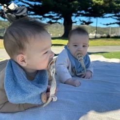 Bibs & Burp Cloths|Starting Solids*The Sleep Store Reversible Bandana Bib 2 Pack