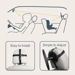 Blackout & Travel Shade*The Sleep Store Round Car Mirror