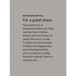 Skincare & Sunscreen*The Aromatherapy Company Therapy Man Shaving Cream - Sea Salt & Sandalwood - Clearance