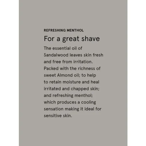 Skincare & Sunscreen*The Aromatherapy Company Therapy Man Shaving Cream - Sea Salt & Sandalwood - Clearance