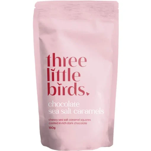 Gifts For Mum*Three Little Birds - Chocolate Sea Salt Caramels 150g
