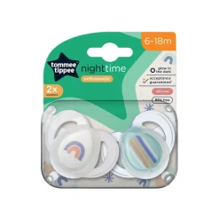 Dummies & Accessories*Tommee Tippee - Glow Night Soothers 2 Pack