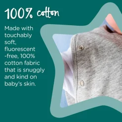 Fitted Swaddles*Tommee Tippee Grobag 1.0 tog Swaddlebag - Clearance Grey Marl