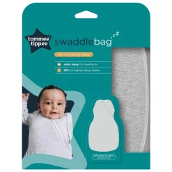 Fitted Swaddles*Tommee Tippee Grobag 1.0 tog Swaddlebag - Clearance Grey Marl